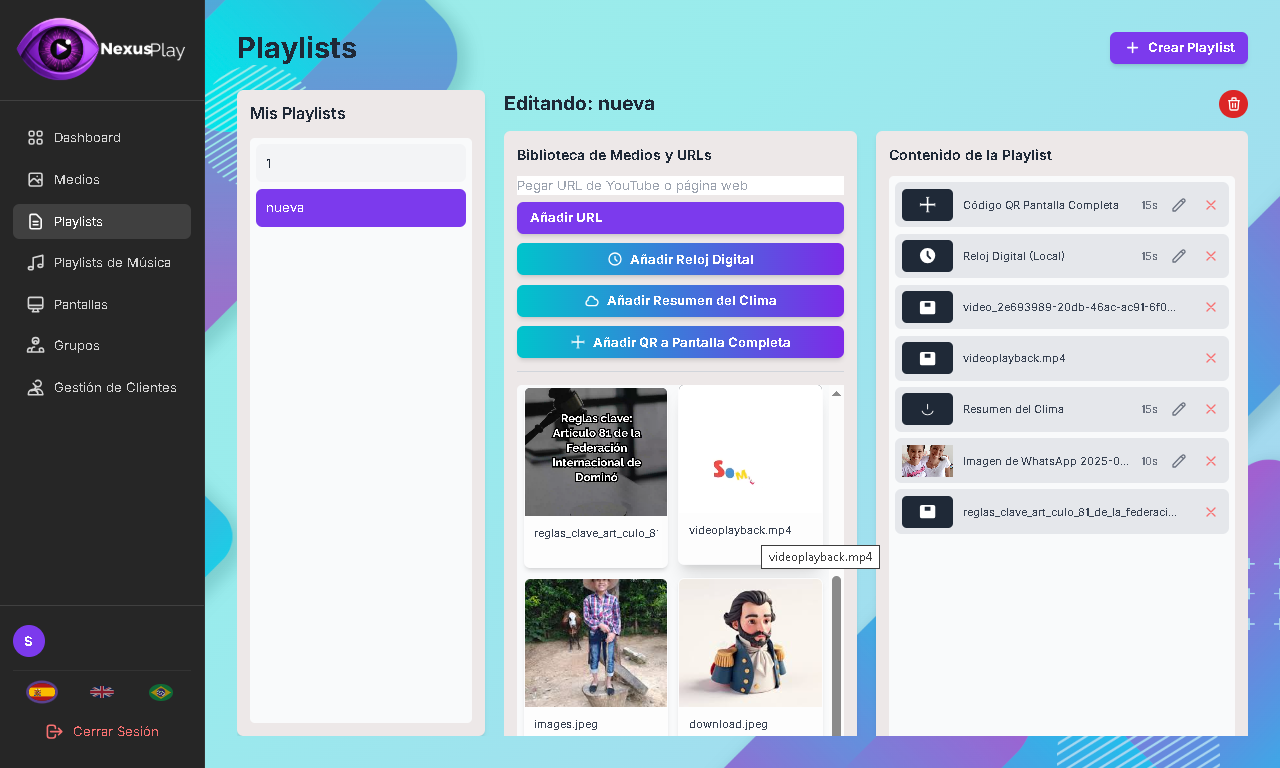 Vista Playlists