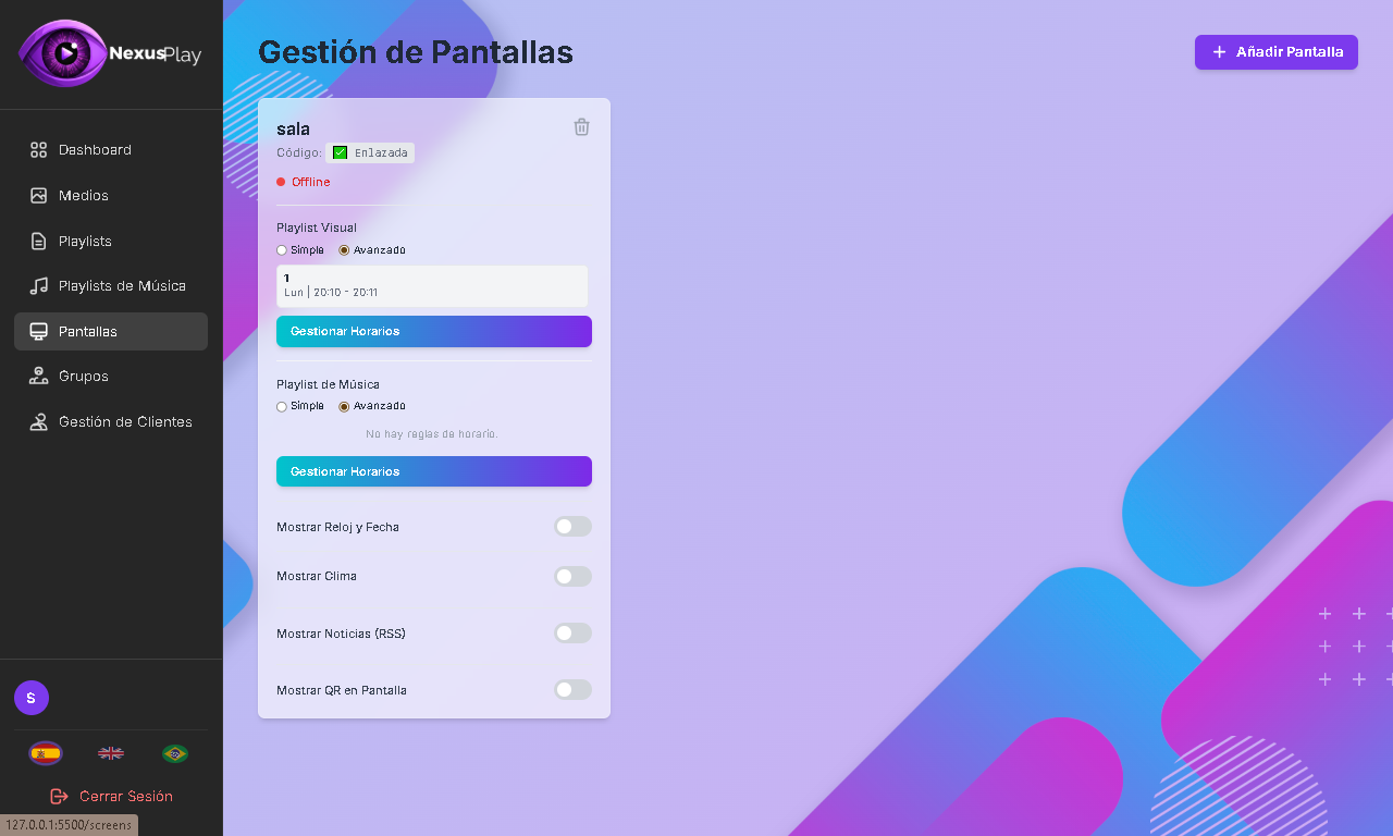 Vista Grupos